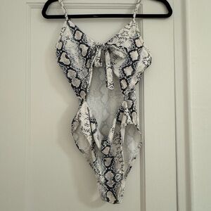 NWOT Snake Print Amazon One Piece Bathing suit